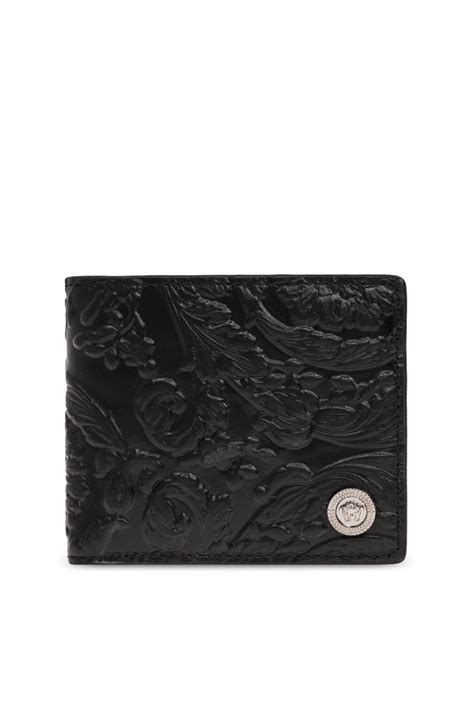 versace boxed nera|versace leather wallet.